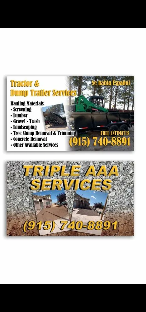 Local landscaping services for year-round maintenance in El Paso, TX by Triple AAA SERVICES