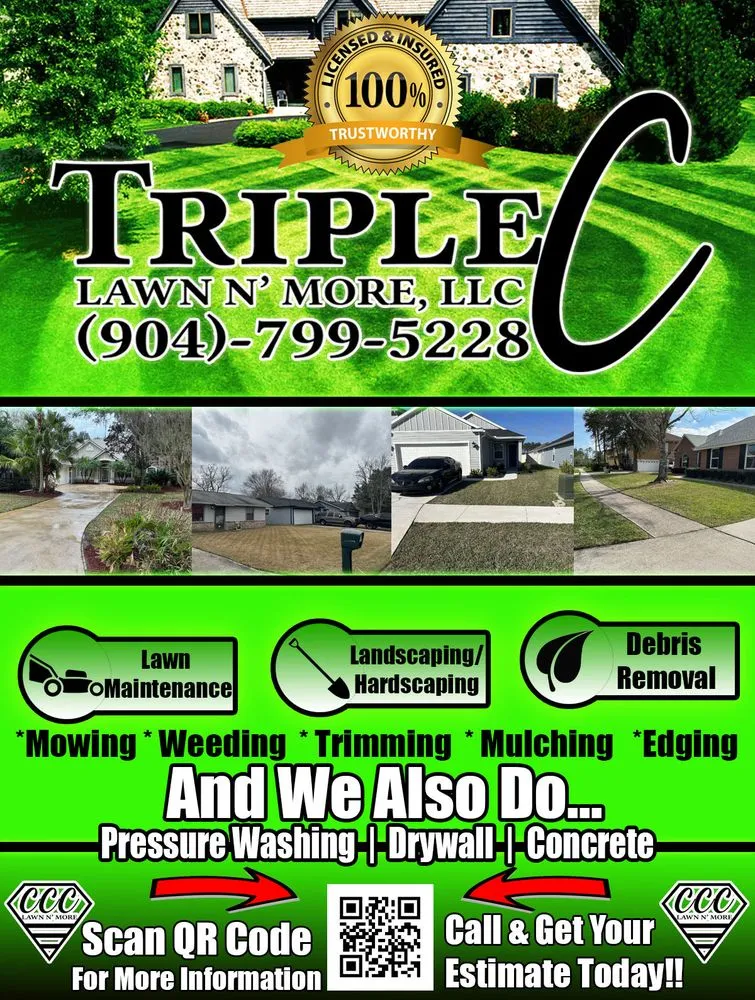 Trusted yard cleanup service in Orange Park, FL - Triple C Lawn N More