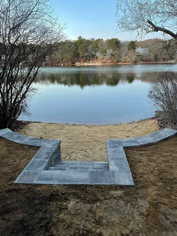 Top-rated landscape installation in Falmouth, MA by Triple Crown Landscape & Masonry