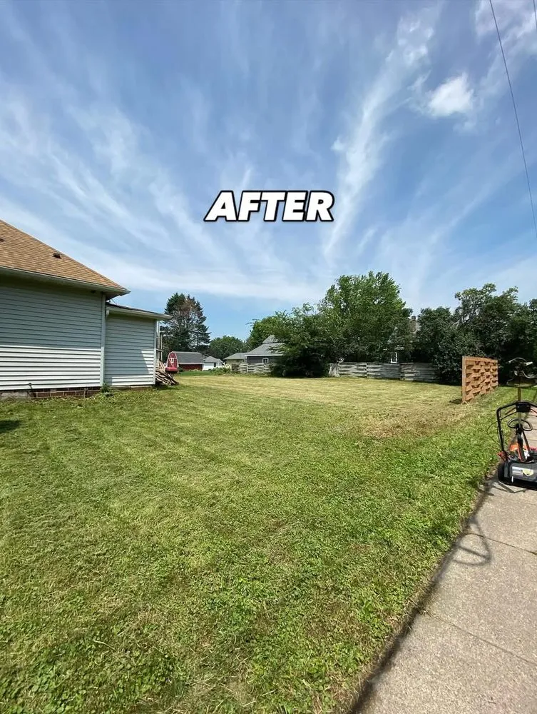 Custom yard maintenance with custom design across Lewiston, MN - Triple Cut Cousins