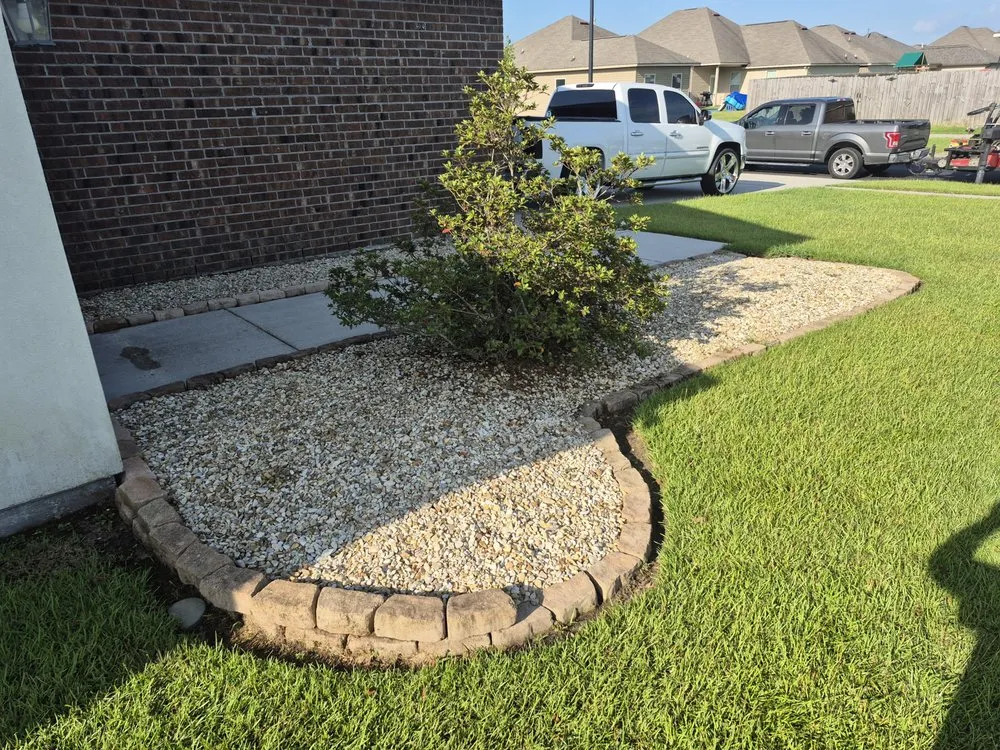 Professional landscape installation in Prairieville, LA by Triple D's Lawncare and Maintenance