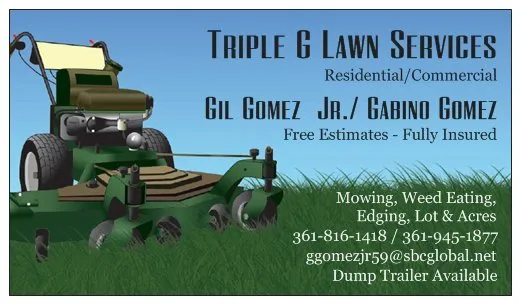 Top-rated lawn mowing service in Corpus Christi, TX - Triple G Lawn Services