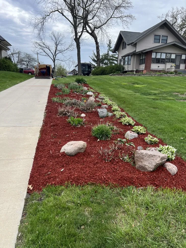 Expert residential landscaping in North Liberty, IA by Triple Green Landscape