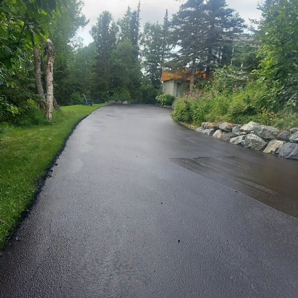 Custom residential landscaping with custom design across Anchorage, AK - Triple J Services