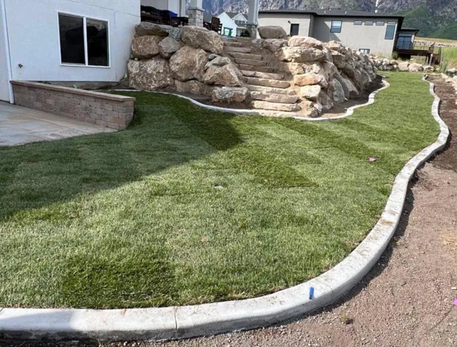 Expert landscape installation with custom design in Ogden, UT by Triple Praise Landscaping