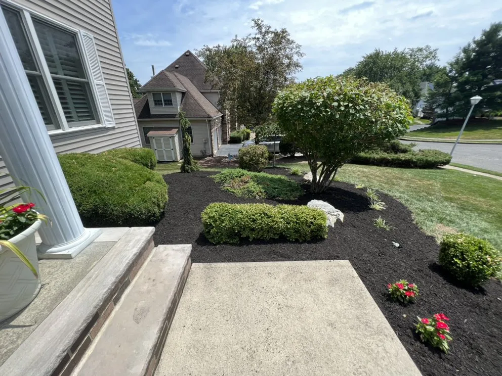 Custom outdoor landscaping for residential properties in Matawan, NJ by Triple S. Holdings