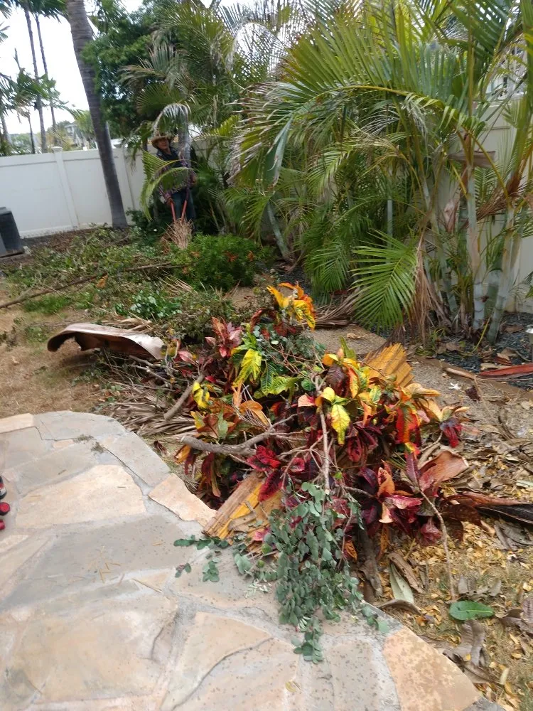 Professional lawn care service with custom design across Ewa Beach, HI - Triplejs Yard Landscaping Maintenance Service