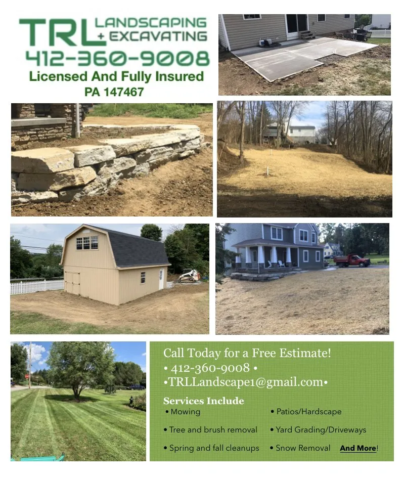 Top-rated garden landscaping for beautiful yards across Pittsburgh, PA - TRL Excavating
