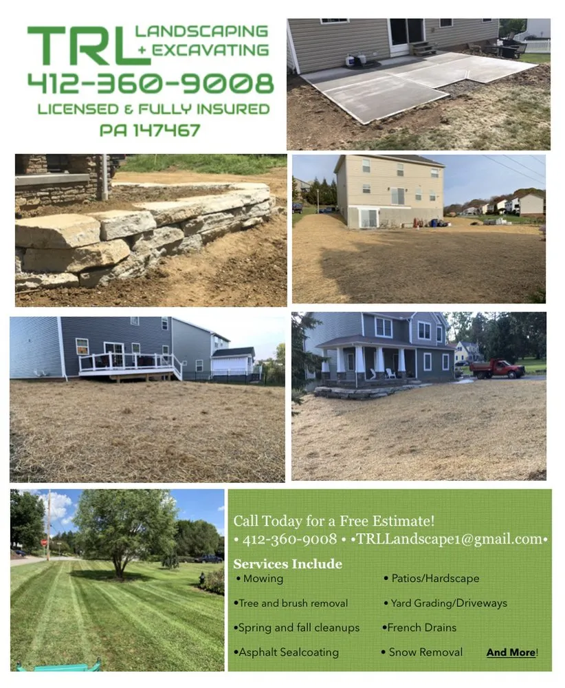 Reliable yard cleanup service in Pittsburgh, PA by TRL Excavating