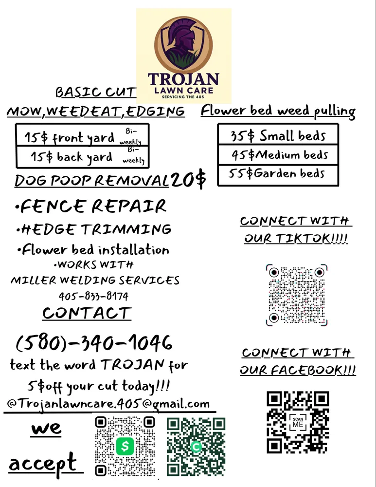 Custom yard cleanup service for homes in Moore, OK by Trojan Lawn Care