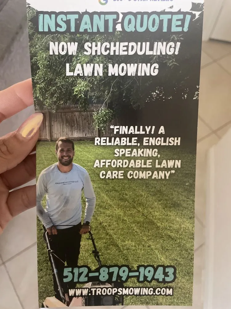 Trusted landscaping services in Hutto, TX by Troops Mowing