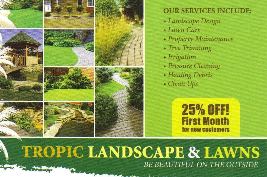 Local lawn mowing service experts serving Boynton Beach, FL - Tropic Landscape & Lawns