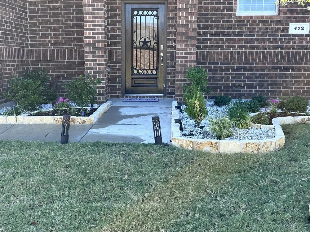 Trusted lawn mowing service for homes in Rockwall, TX by Tropical John's Organic Gardens