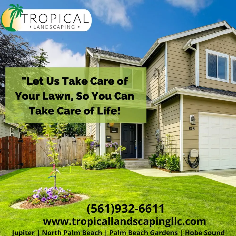 Custom residential landscaping in Jupiter, FL - Tropical Landscaping