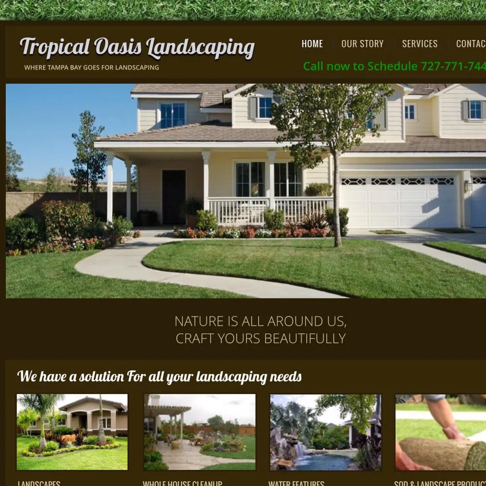 Affordable lawn care service in Palm Harbor, FL by Tropical Oasis Landscaping