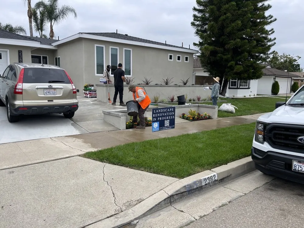 Expert lawn care service for residential properties in Villa Park, CA by Tropical Plaza