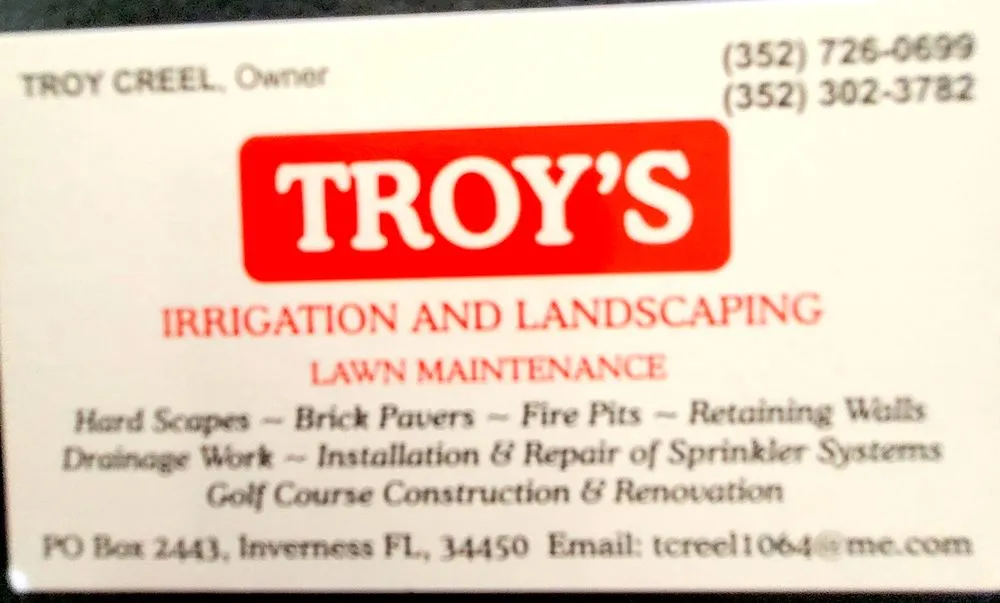 Affordable residential landscaping in Inverness, FL by Troy's Irrigation & Landscaping