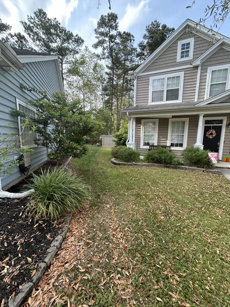 Professional yard cleanup service with custom design in Summerville, SC by TRS Lawn Care