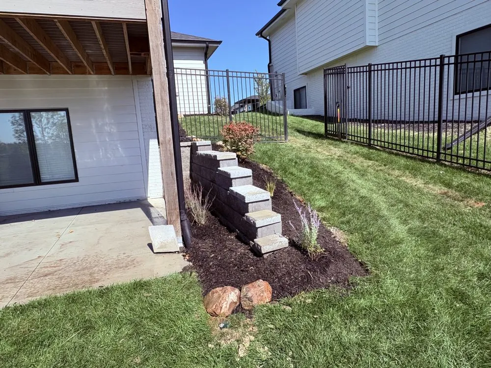 Top-rated garden landscaping in Omaha, NE by True Heights Landscaping