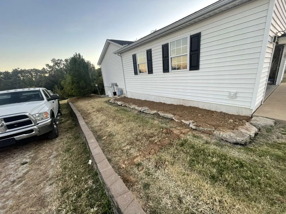 Local landscape installation for beautiful yards in Festus, MO by True Lawn and Landscaping