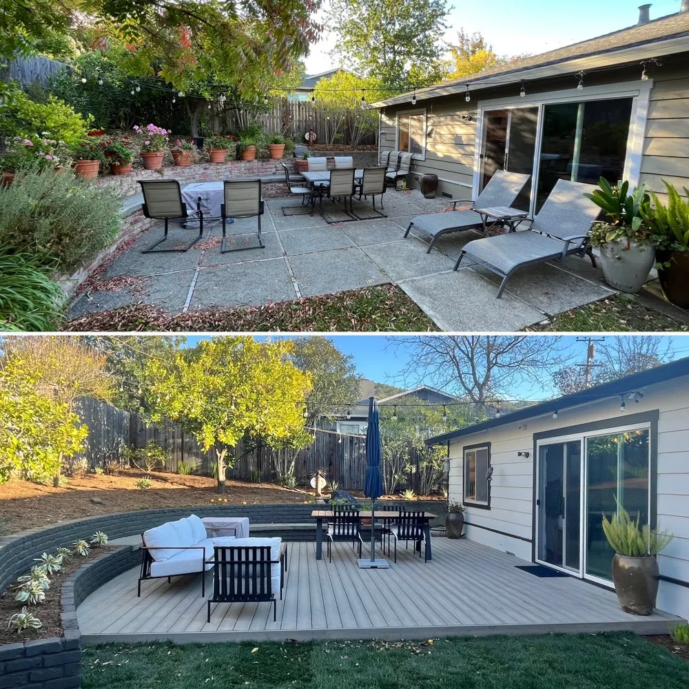 Custom landscape design in Pinole, CA by True Magic Landscaping