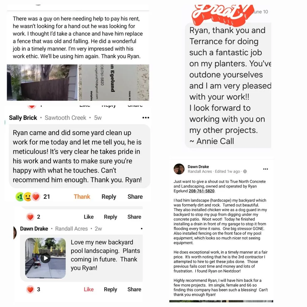 Reliable lawn care service near you across Boise, ID - True North Concrete And Landscaping