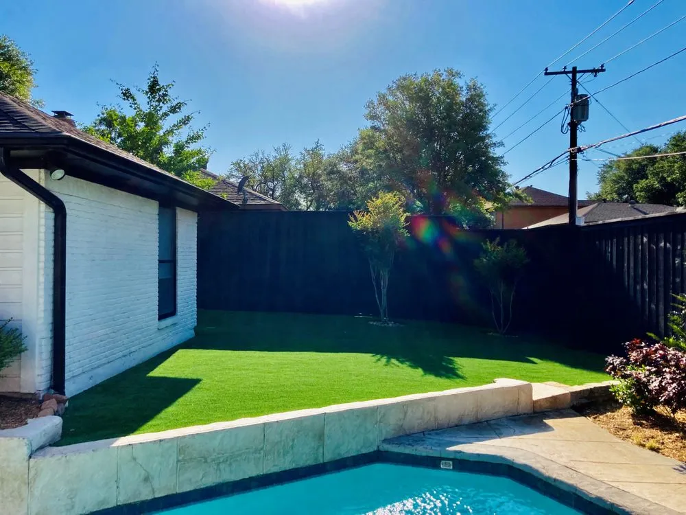 Custom residential landscaping in Dallas, TX by True Solutions Landscape and Turf