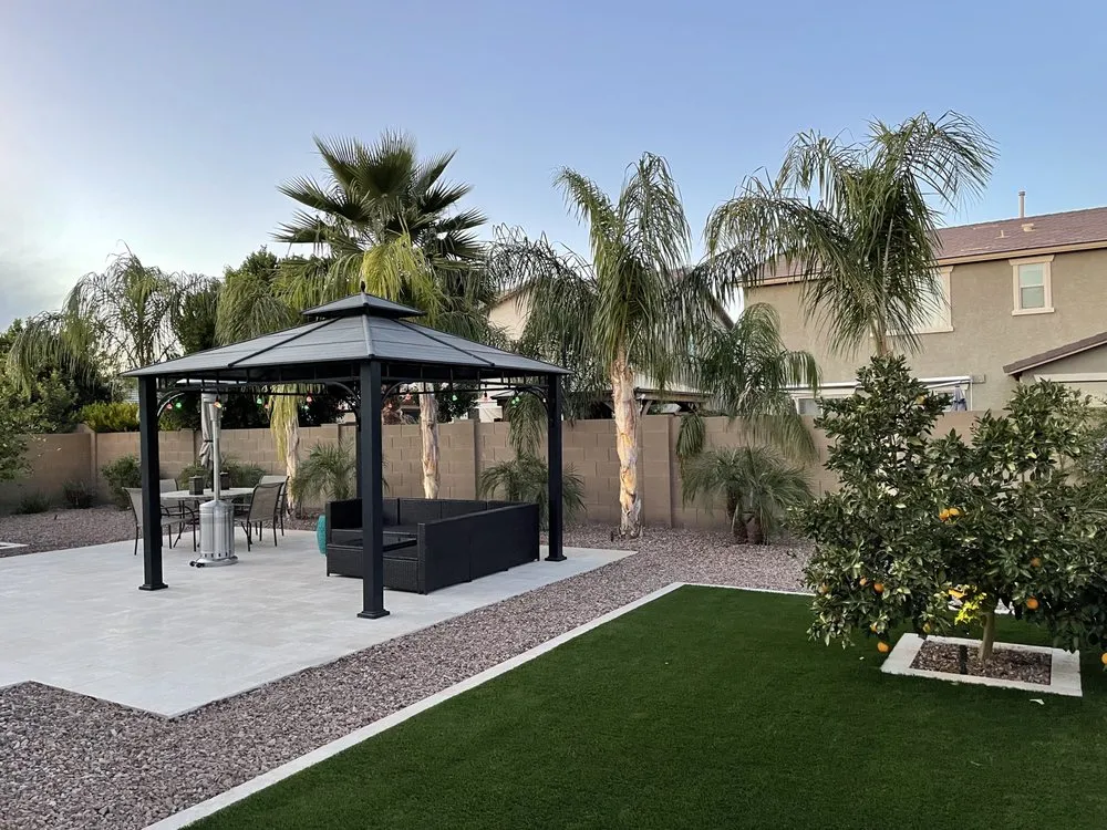Affordable landscape installation for residential properties in Queen Creek, AZ by True Vision Landscapes