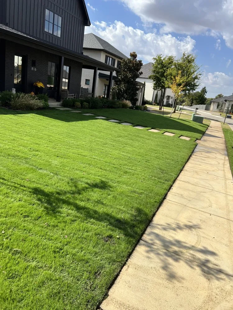 Local outdoor landscaping with custom design across Edmond, OK - TrueMow