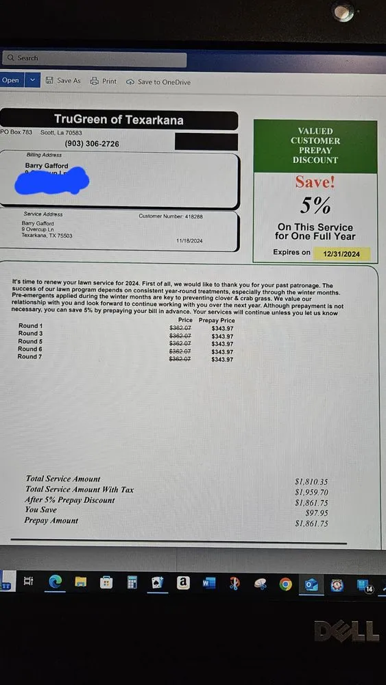 Custom lawn care service for residential properties across Texarkana, TX - TruGreen