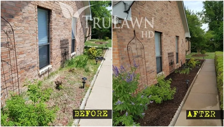 Custom yard cleanup service with custom design in Princeton, TX by TruLawn HD