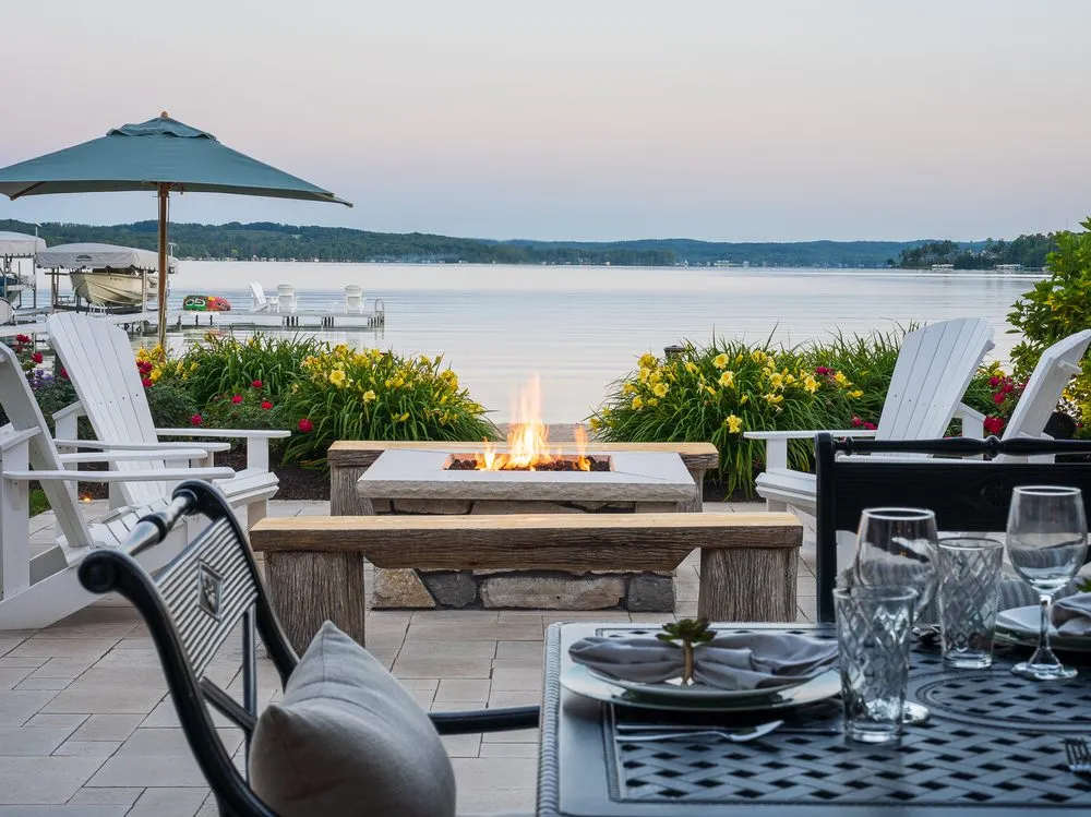 Custom landscaping services for year-round maintenance in Traverse City, MI by TruNorth Landscaping