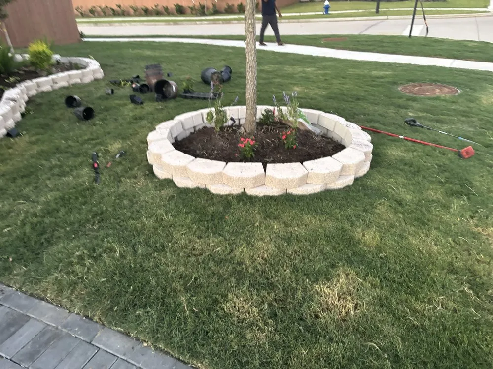 Top-rated garden landscaping in Katy, TX by T's Lawn And Landscaping Services