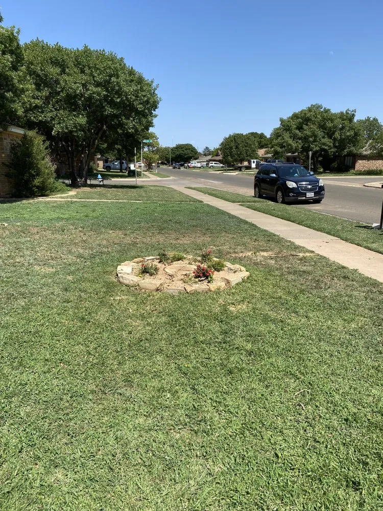 Custom landscape installation in Lubbock, TX - T's Tree Trimming and Lawn Care
