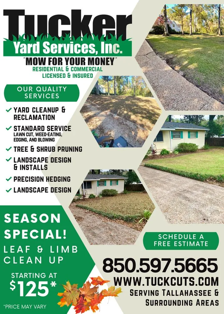 Local landscape design in Tallahassee, FL - Tucker Yard Services