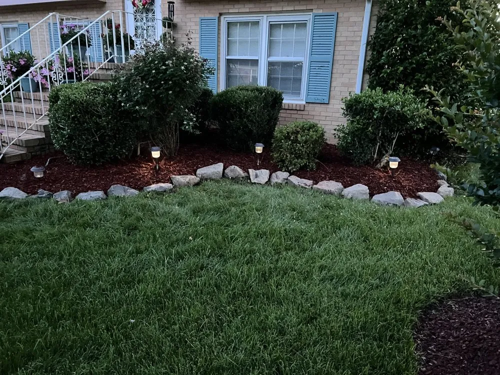 Affordable landscape installation with custom design in Chesterfield, VA by Tucker's Lawncare Services