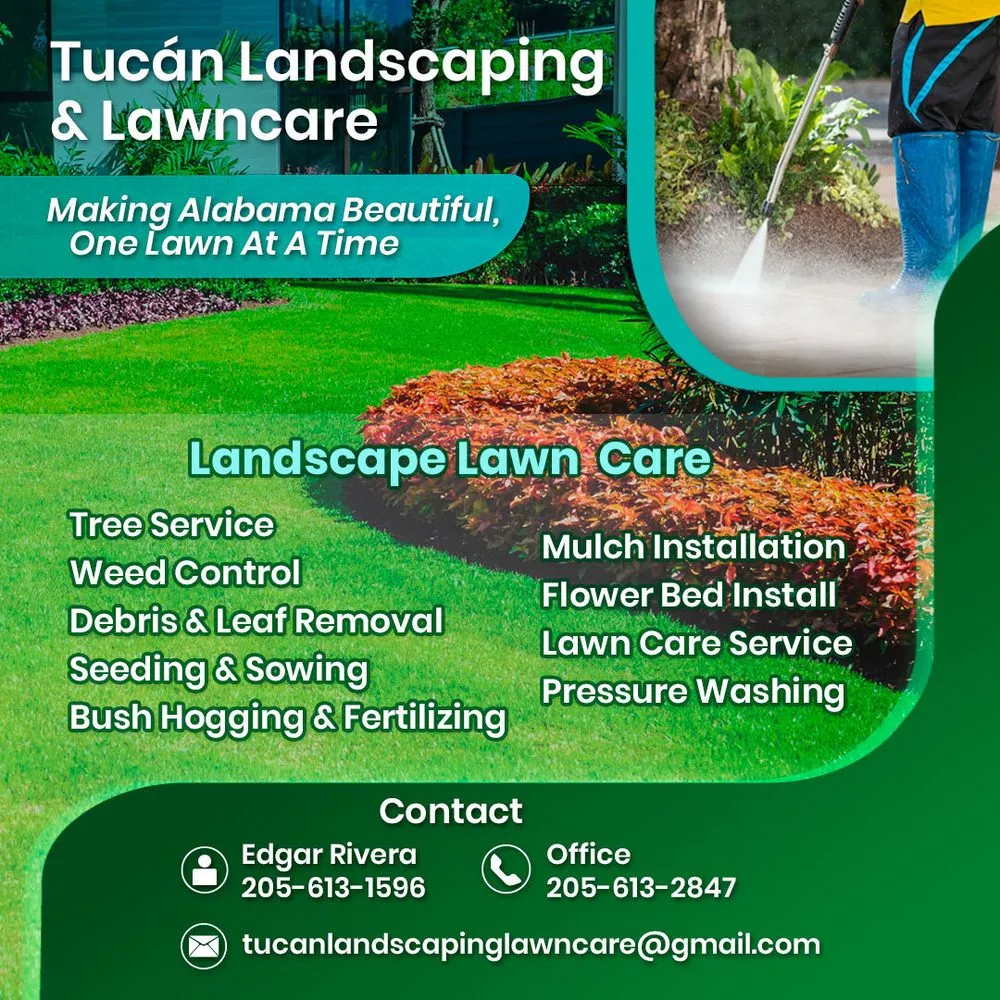 Custom lawn mowing service in Remlap, AL - Tucán Landscaping & Lawn Care
