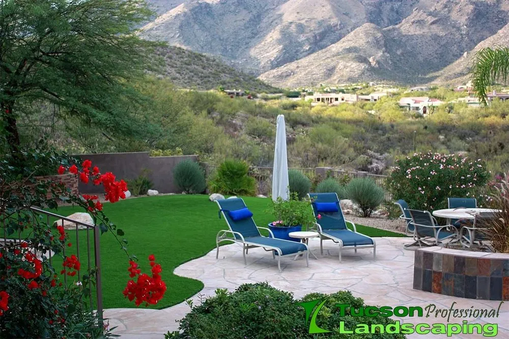 Custom garden landscaping in Tucson, AZ by Tucson Professional Landscaping