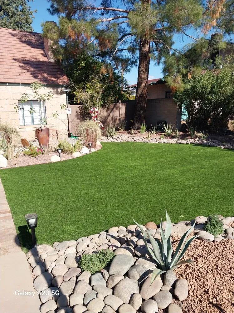 Custom yard maintenance with custom design in Tucson, AZ by Tucson Yard Service