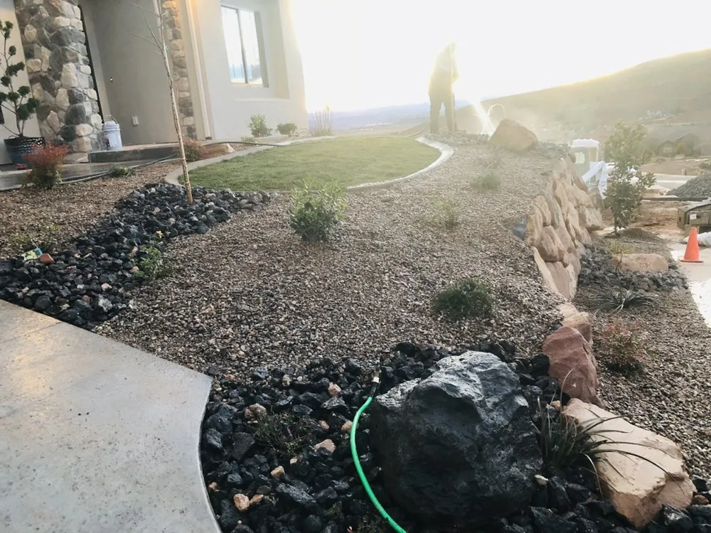 Professional lawn care service for residential properties in Washington, UT by Tuff Builders