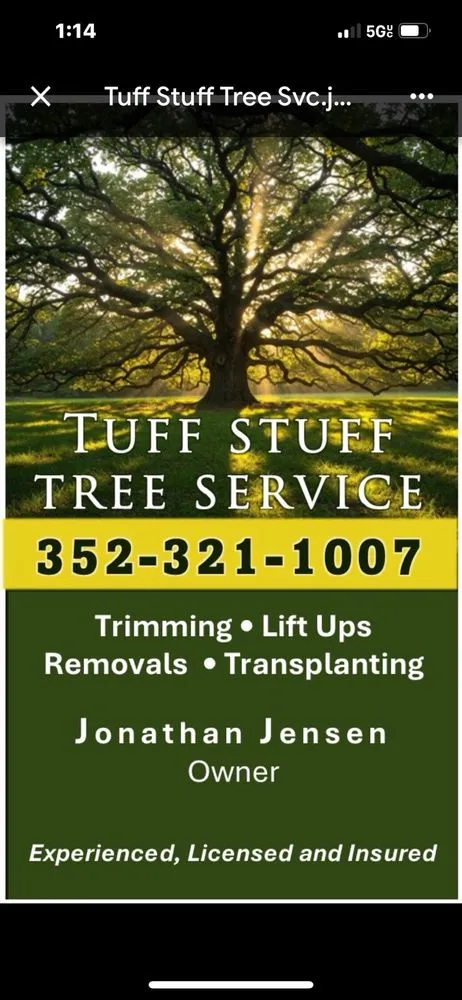 Affordable yard cleanup service for year-round maintenance across Dunnellon, FL - Tuff Stuff Tree Service