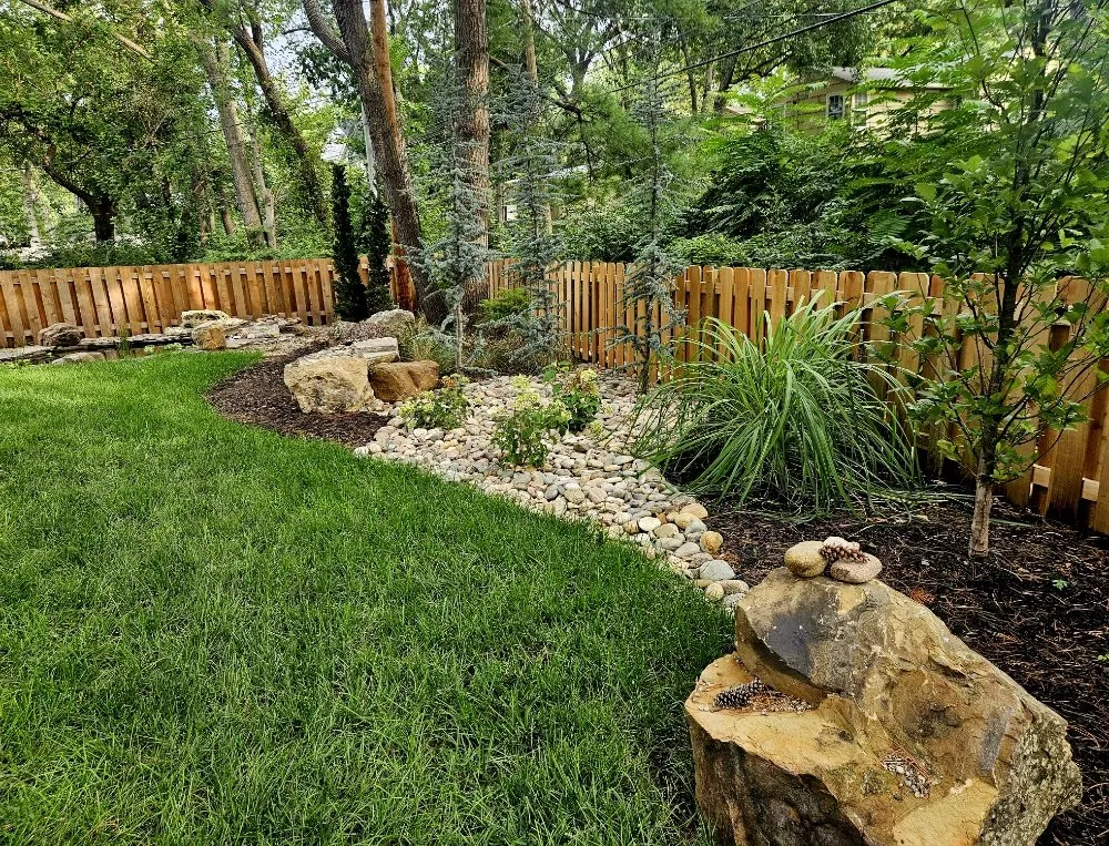 Custom residential landscaping in Merriam, KS by Tuff Turf Landscape