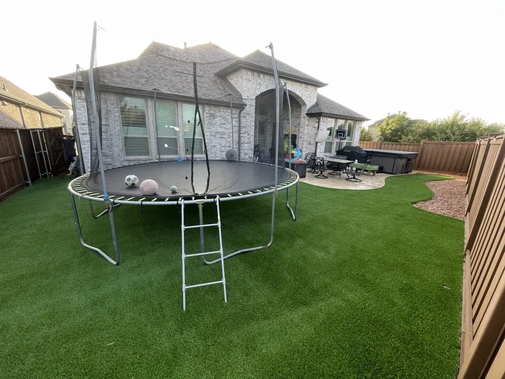Professional landscape installation in Mesquite, TX - TufTurf