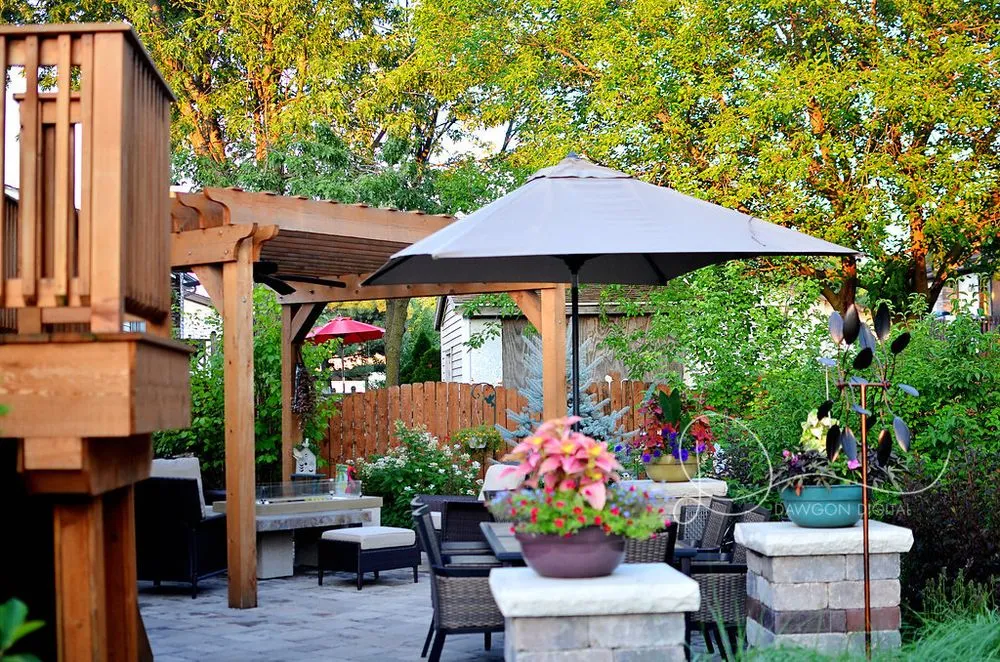 Custom landscape installation for beautiful yards in Peotone, IL by Tunzi and Sons Landscaping