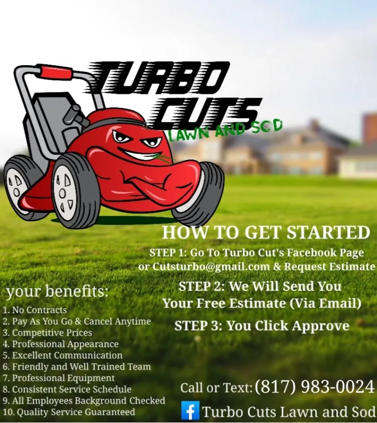 Affordable yard maintenance in Fort Worth, TX by Turbo Cuts Lawn & Sod