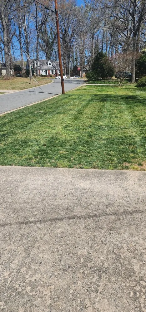 Custom landscape installation for homes in Matthews, NC by Turbo Green Lawn Care