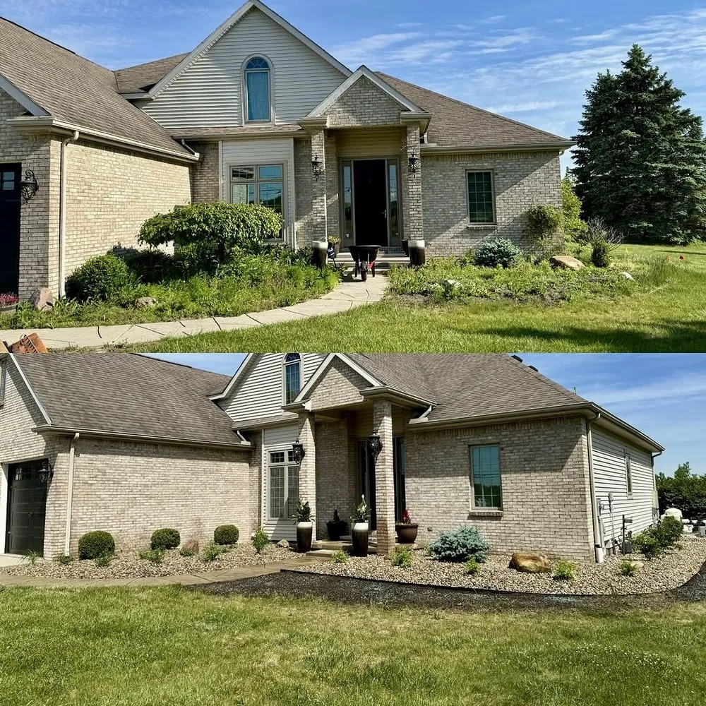 Custom garden landscaping in Indianapolis, IN by Turbo Trim Landscaping