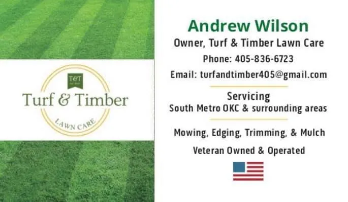 Professional lawn care service in Blanchard, OK by Turf & Timber Lawn Care