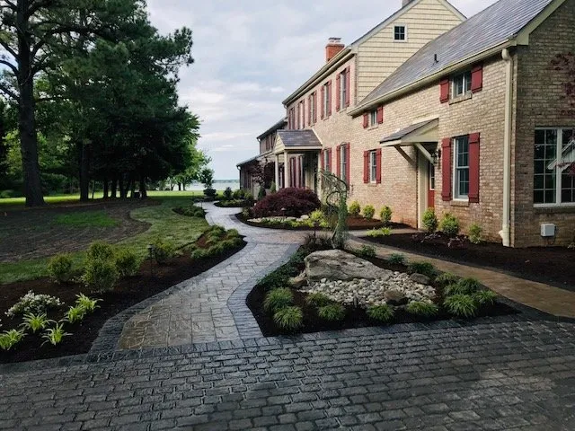 Affordable garden landscaping for homes in Pasadena, MD by Turf and Landscape Management