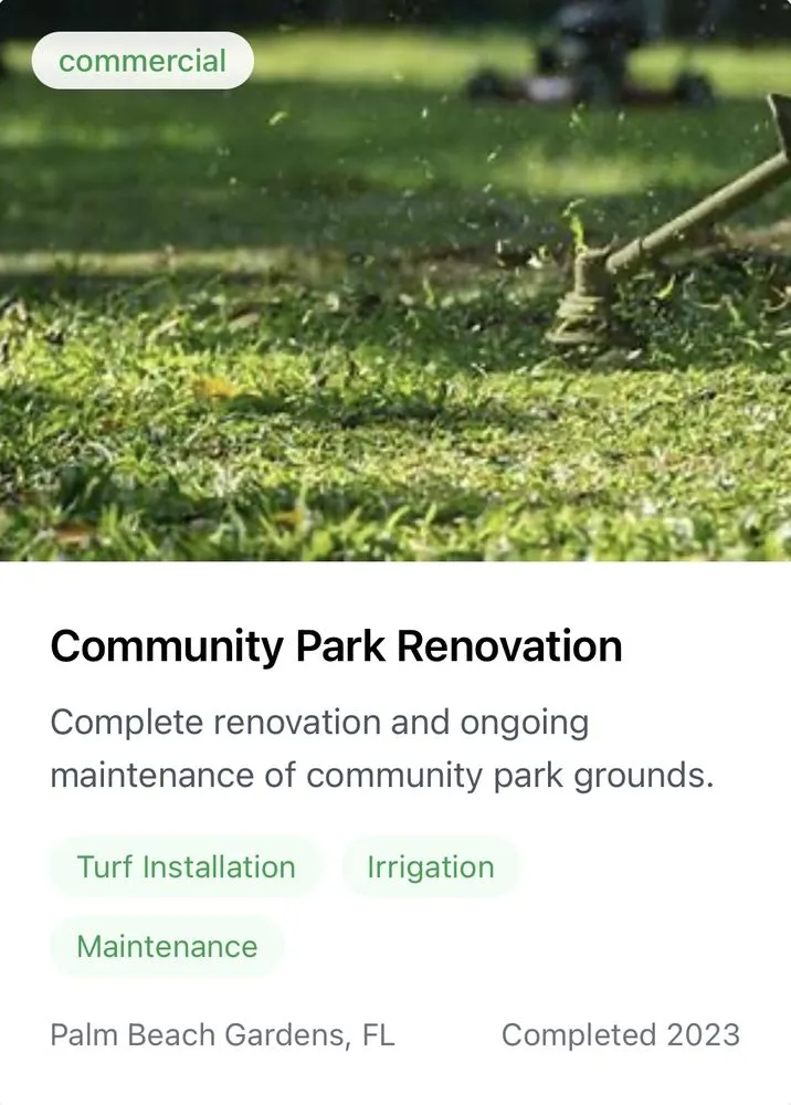 Local landscape installation experts serving Haverhill, FL - Turf Design & Associates